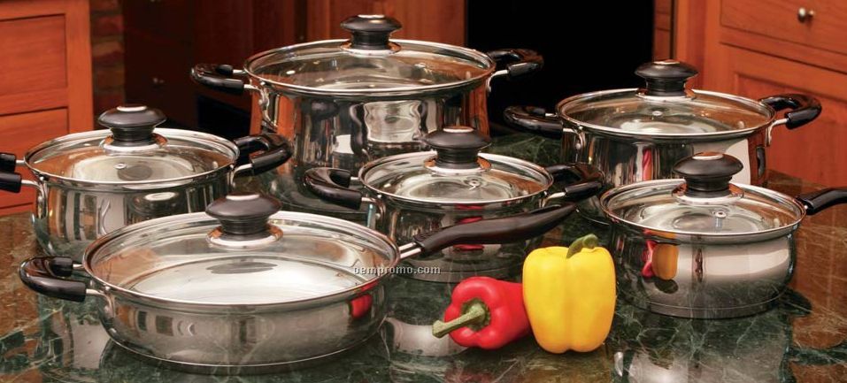 Wyndham House 12 PC Stainless Steel Cookware Set