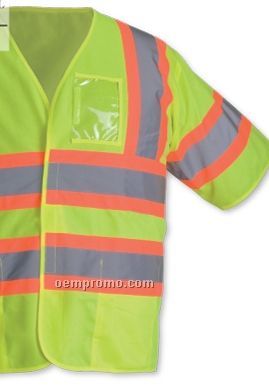 Class III Hi-vis Mesh Short Sleeve Safety Vest