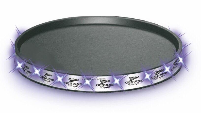 LED Serving Tray With Purple Leds