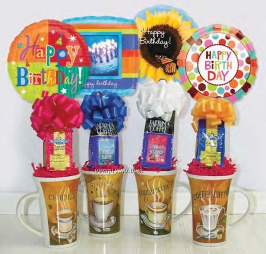 Latte Mug Birthday Gift (4 Pack)