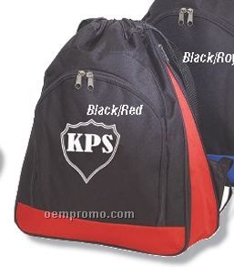 Q-tees Expandable Drawstring Backpack (13"X17-1/2"X6")