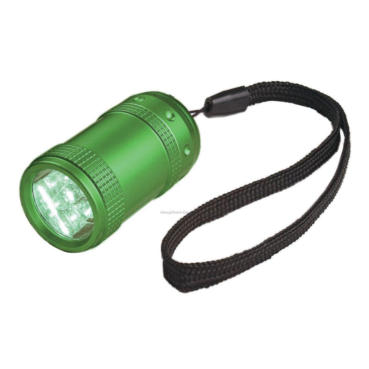 Square Light Up Flashlight W/ 6 Leds - Green