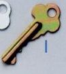 Stock Keys I - Dichromate Plated Stock Mailings Key