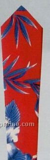 Tropical Printed Bistro Tie (Hibiscus Pattern)