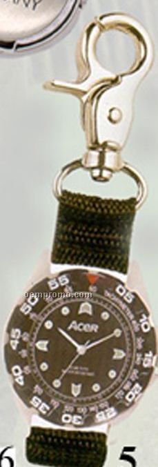 Cititec Clip Analog Quartz Watch (Brown & Gold)