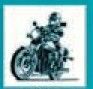Stock Temporary Tattoo - Motorcycle 4 & Rider (1.5