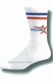 Custom Knit-in Crew Tube Socks (7-11 Medium)
