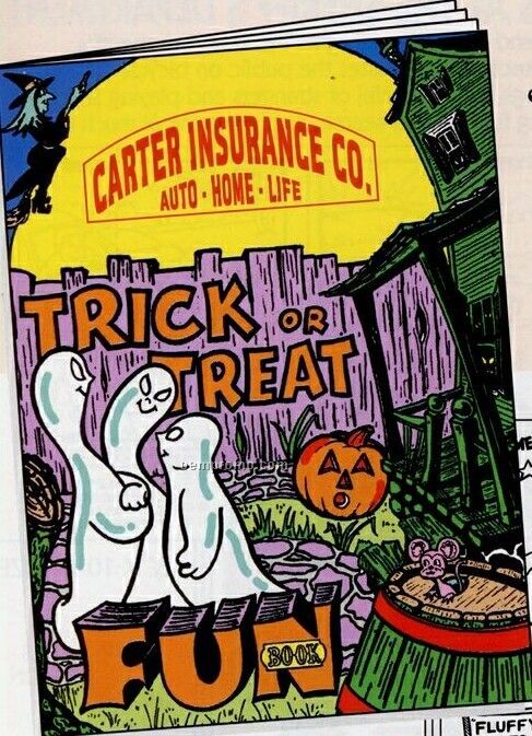 8"X10-5/8" 16 Page Coloring & Fun Book (Trick Or Treat)