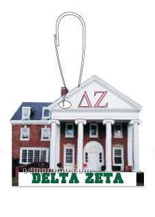 Delta Zeta Sorority House Zipper Pull