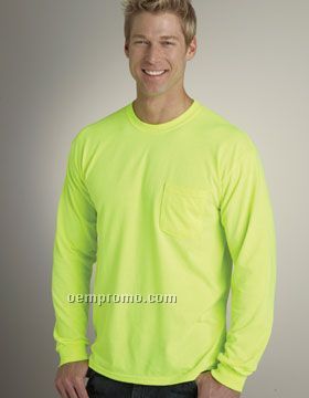 Gildan Pocket Ultra Cotton Long Sleeve T-shirt (S-3x)
