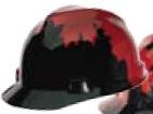Msa Freedom Hard Hat - Canadian Black Maple Leaf Design (Imprinted)