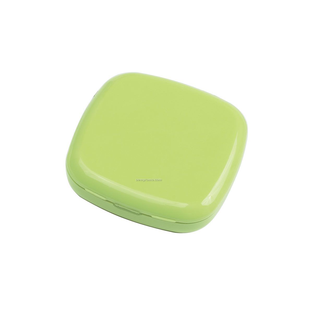 Square Light Up Mirror Compact - Lime Green