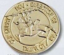 Die Struck Brass Coin 1-1/2" 2mm Thick
