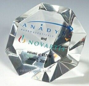 Lucite Diamond Stock Shape Embedment / Award