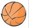 Stock Cartoon Basketball Mascot Chenille Patch Bkac002
