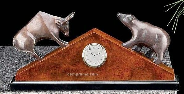 Brass Stock Market Clock