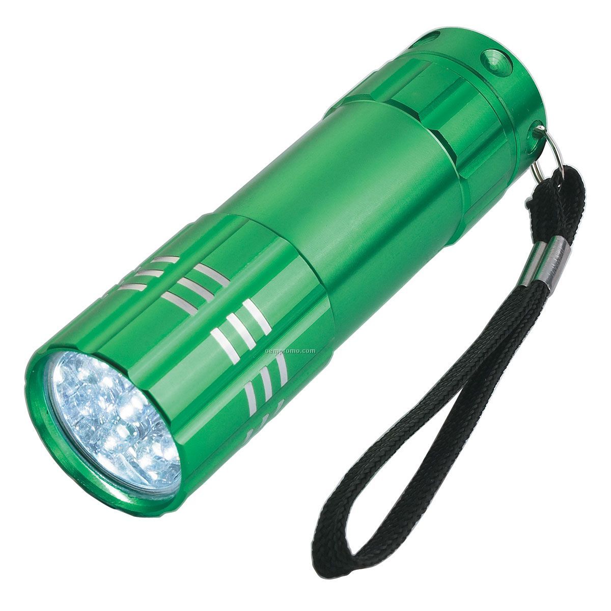 Light Up Flashlight W/ 9 Super Bright Leds - Green