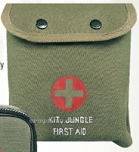 Olive Green Drab Military M-1 Jungle First Aid Kit