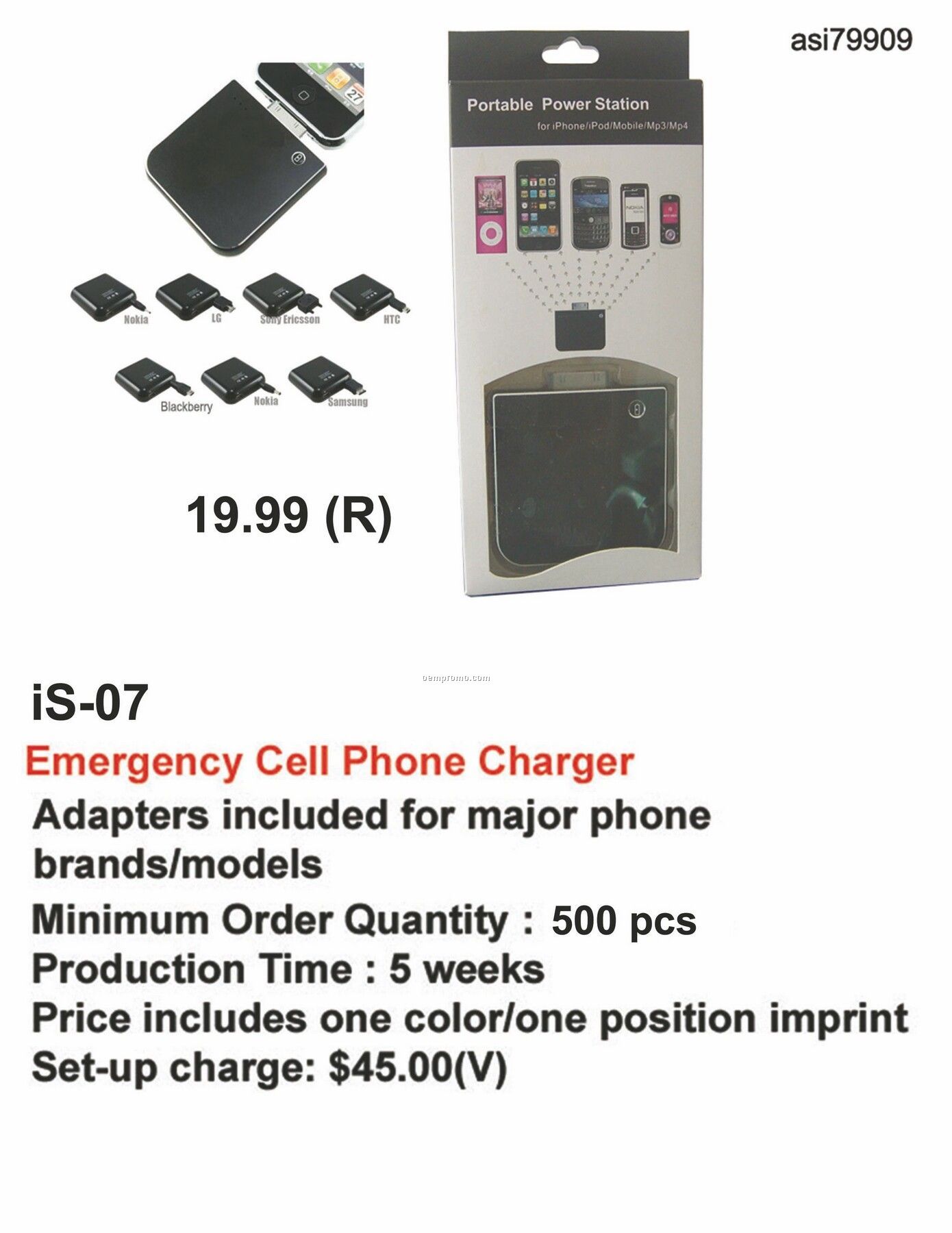 Battery Charger For Iphone, Ipod, Blackberry, Android