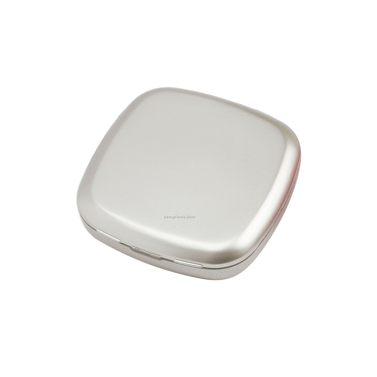 Square Light Up Mirror Compact - Silver