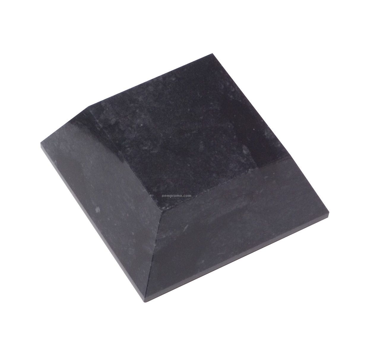 Top 3"X3" Jet Black Taper Cube (4-1/2"X1-3/4"X4-1/2")