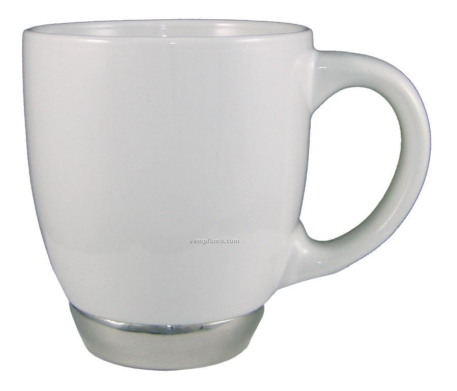 16 Oz. Ceramic And Stainless Steel Bottom Mug