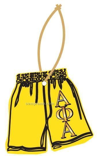 Alpha Phi Alpha Fraternity Shorts Ornament W/ Mirror Back (6 Square Inch)