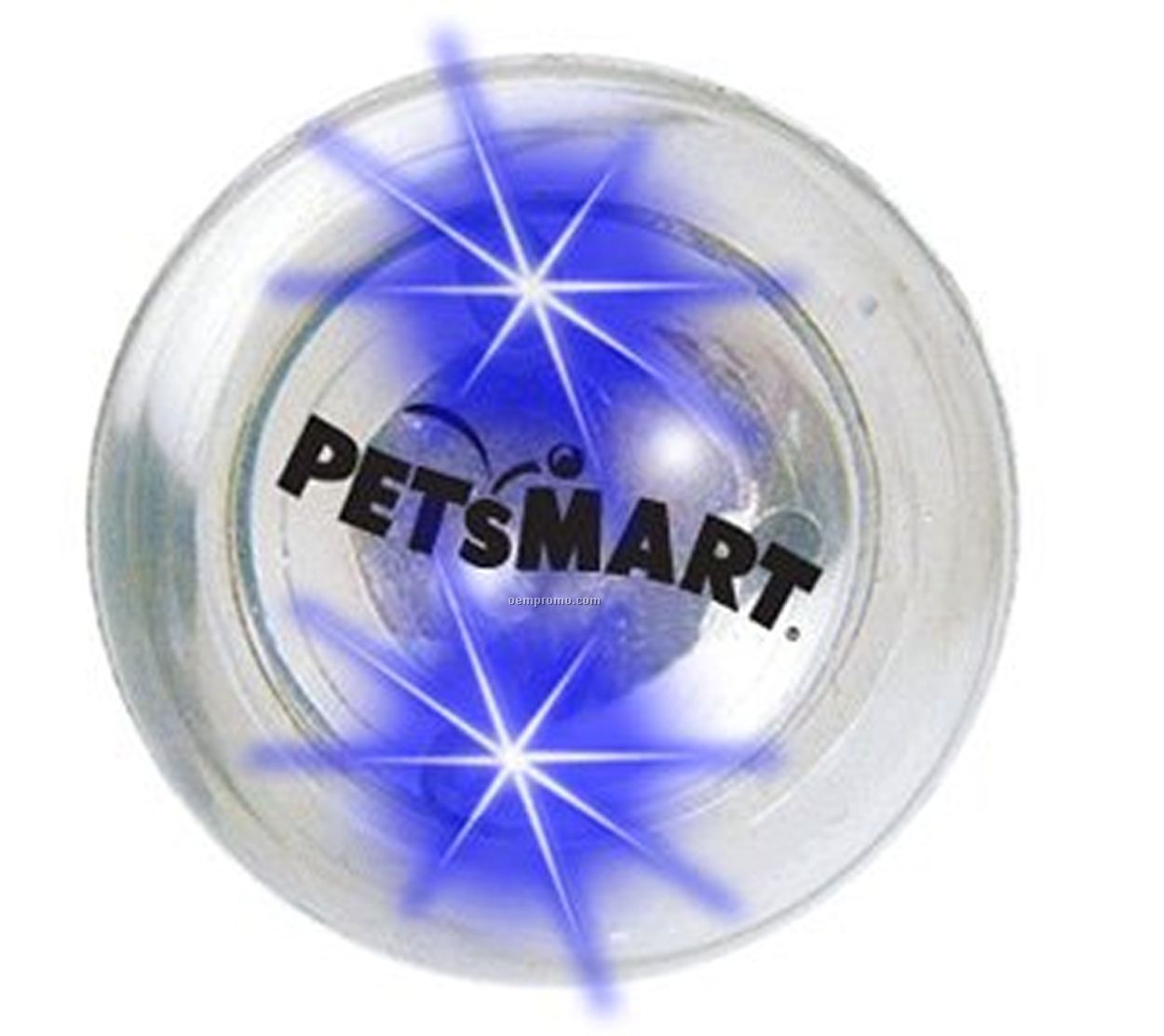 Clear Light Up Ball W/ Blue LED