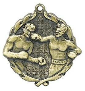 Medal, "Boxing" - 1-3/4" Wreath Edging