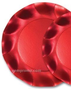 Satin Red Plates