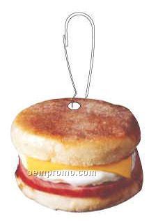 Breakfast Sandwich Zipper Pull