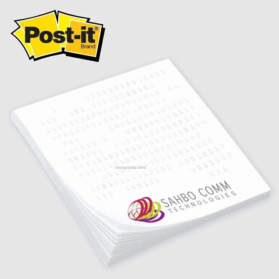 Custom Printed Post-it(R) Notes (2-3/4"X3") 100 Sheets/3 & 4 Color
