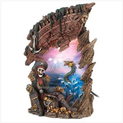 Haunted Pirate Treasure Lamp