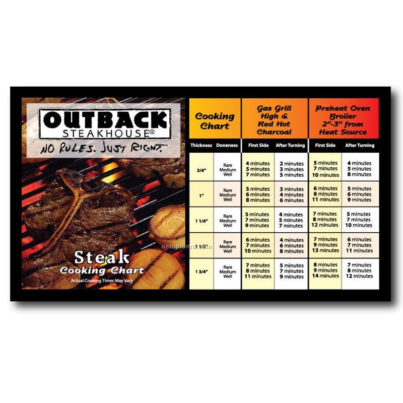 Steak Cooking Chart Magnet