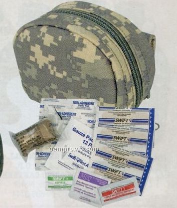 Army Digital Camouflage Military Molle Zipper First Aid Kit