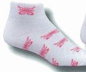 Custom Scattered Knit-in Logo Heel & Toe Or Tube Socks (10-13 Large)