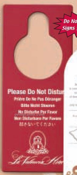 Do Not Disturb Or Custom Message Sign (Rectangle Top)