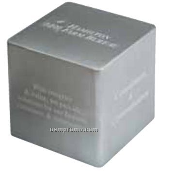 Aluminum Cube Base Or Paper Weight