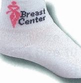 Custom Anklet W/ Double Logos Heel & Toe Or Tube Socks (10-13 Large)