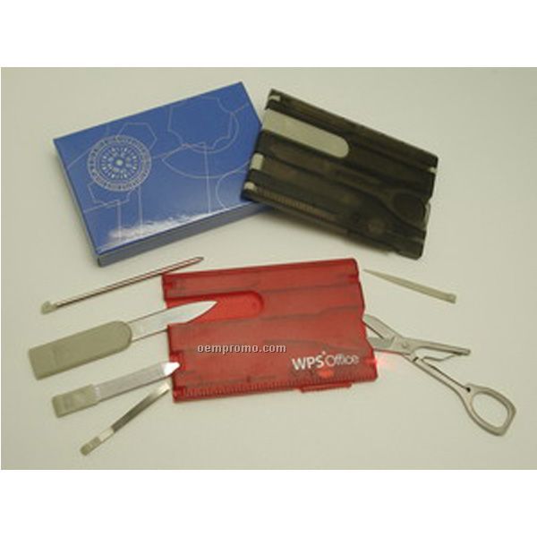 10 In 1 Multi Function Pocket Card Survival Tools