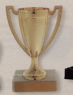 4.5" Plastic Cup Trophy On Marble Base