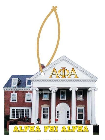 Alpha Phi Alpha Fraternity House Ornament W/ Mirror Back (10 Square Inch)