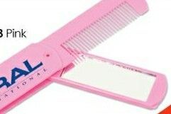 Pink Comb And Mirror Combo (Printed)
