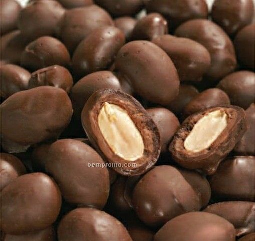 Dark Chocolate Covered Peanuts Can W/ Custom Label 22 Oz.