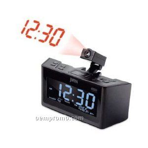 Jwin Dual Alarm Clock With Projection And AM/FM Radio