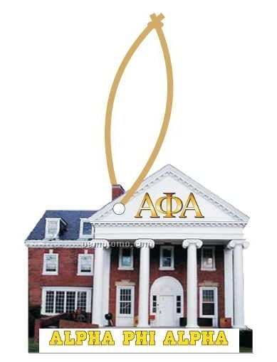 Alpha Phi Alpha Fraternity House Ornament W/ Mirror Back (12 Square Inch)