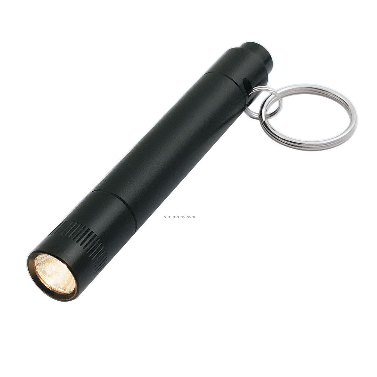 Black Aluminum Flashlight Keychain