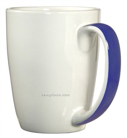 11 Oz Dayton Ribbon Handle Ceramic Coffee Mug