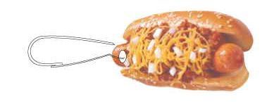 Chili Cheese Dog Zipper Pull