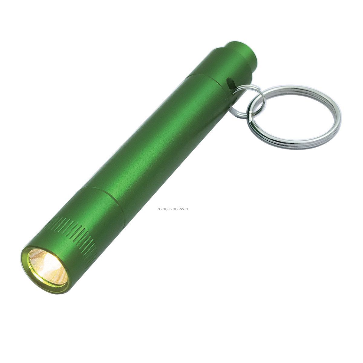 Green Aluminum Flashlight Keychain